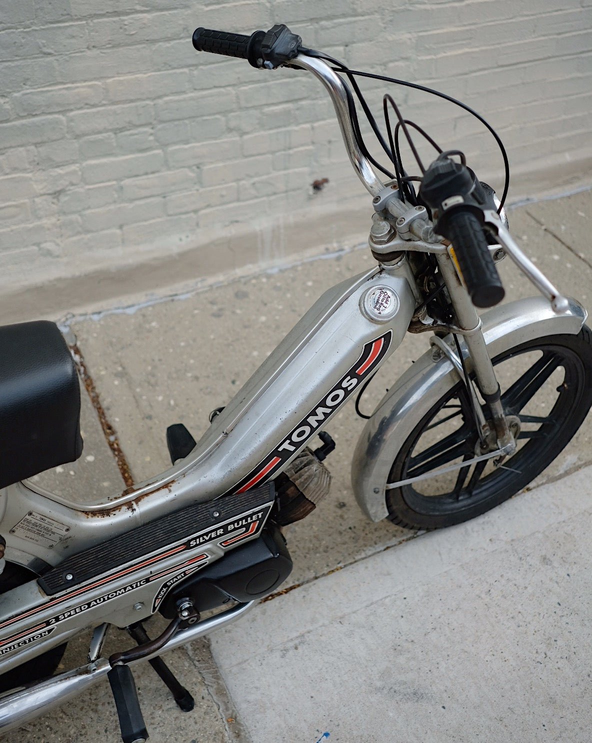 Tomos Silver Bullet - Silver - 1984 – NYC Mopeds