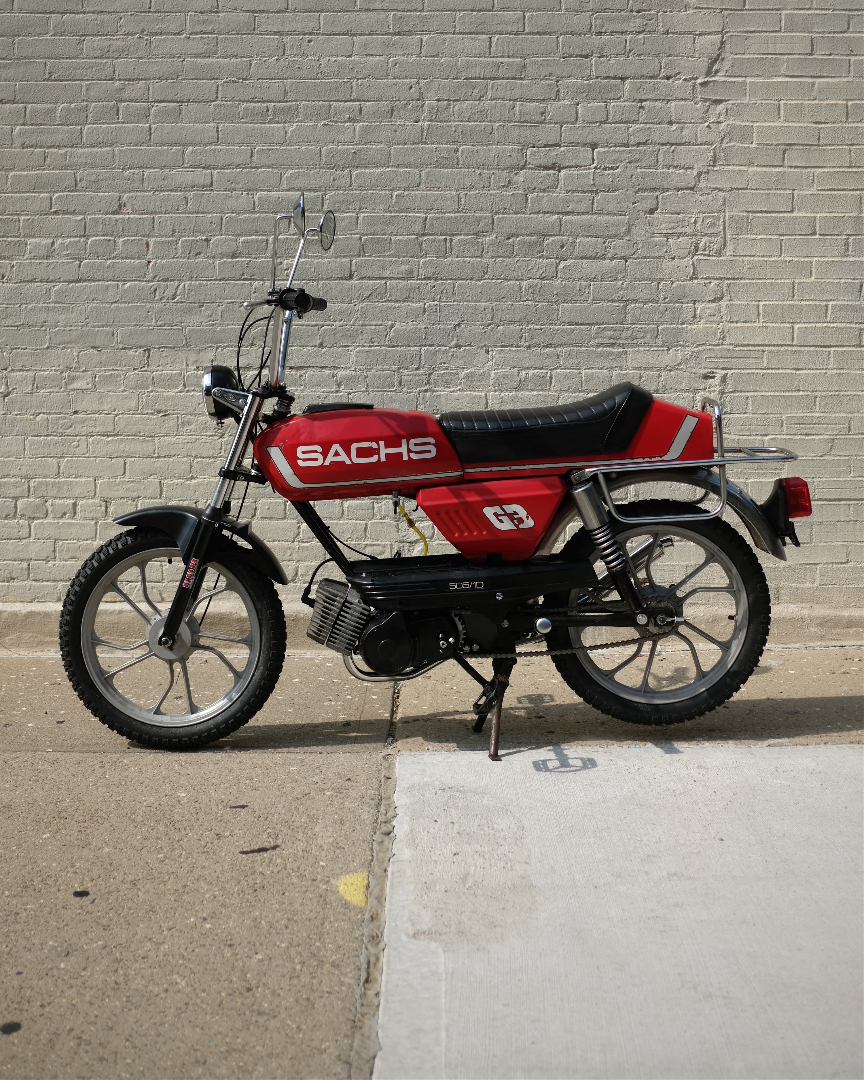 Sachs Prima G3 w/ Tomos A55 Engine - Red - 1980