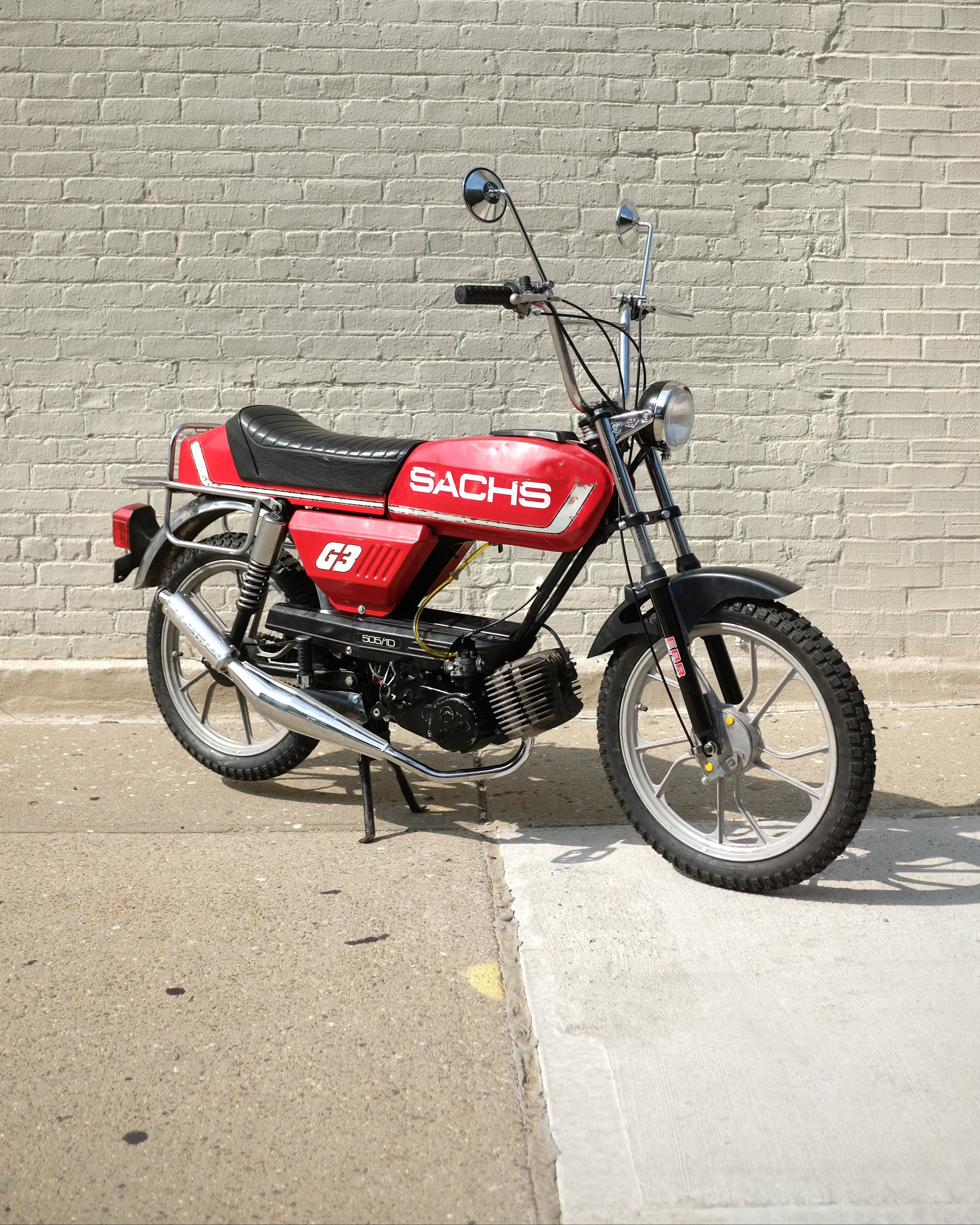 Sachs Prima G3 w/ Tomos A55 Engine - Red - 1980