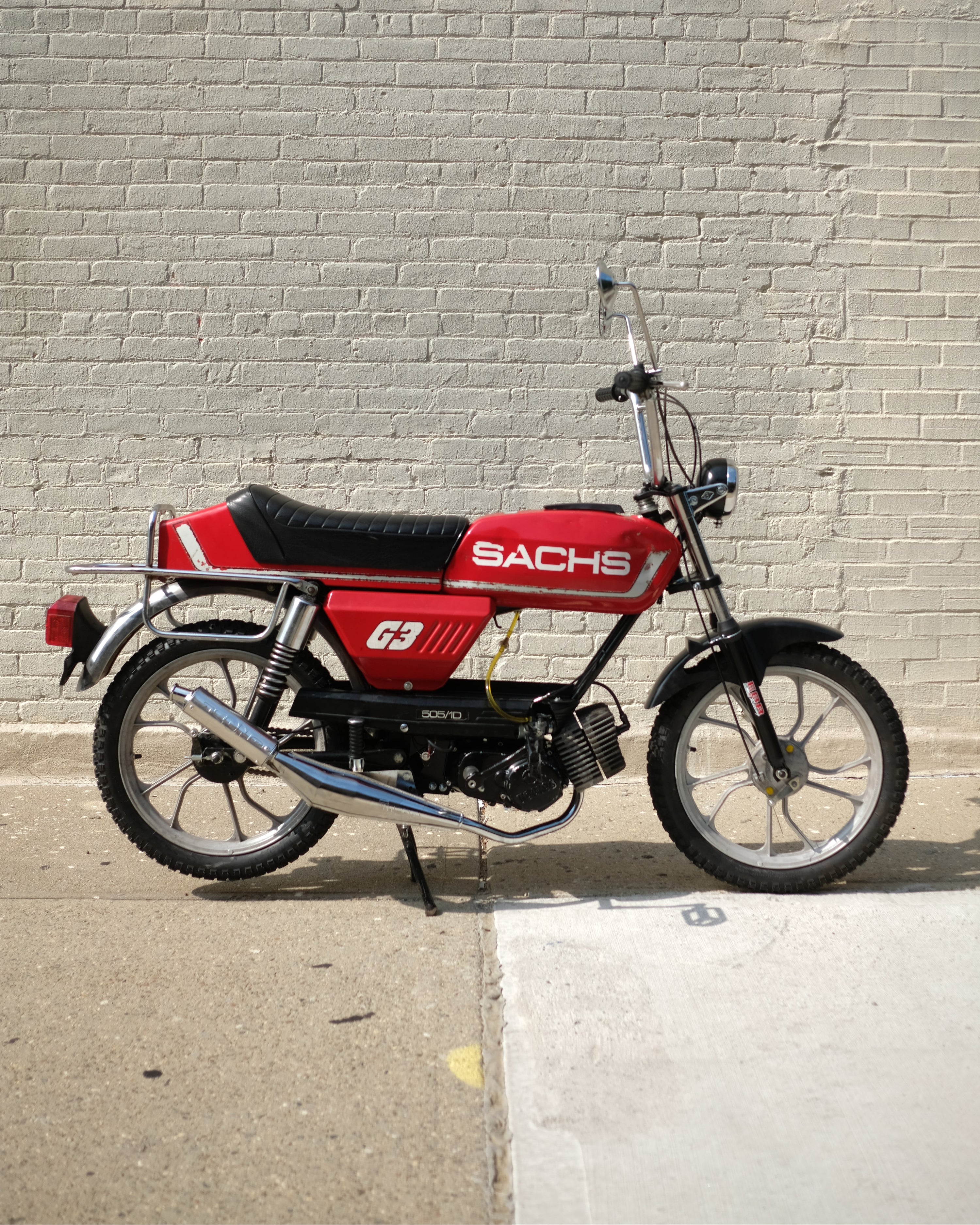 Sachs Prima G3 w/ Tomos A55 Engine - Red - 1980